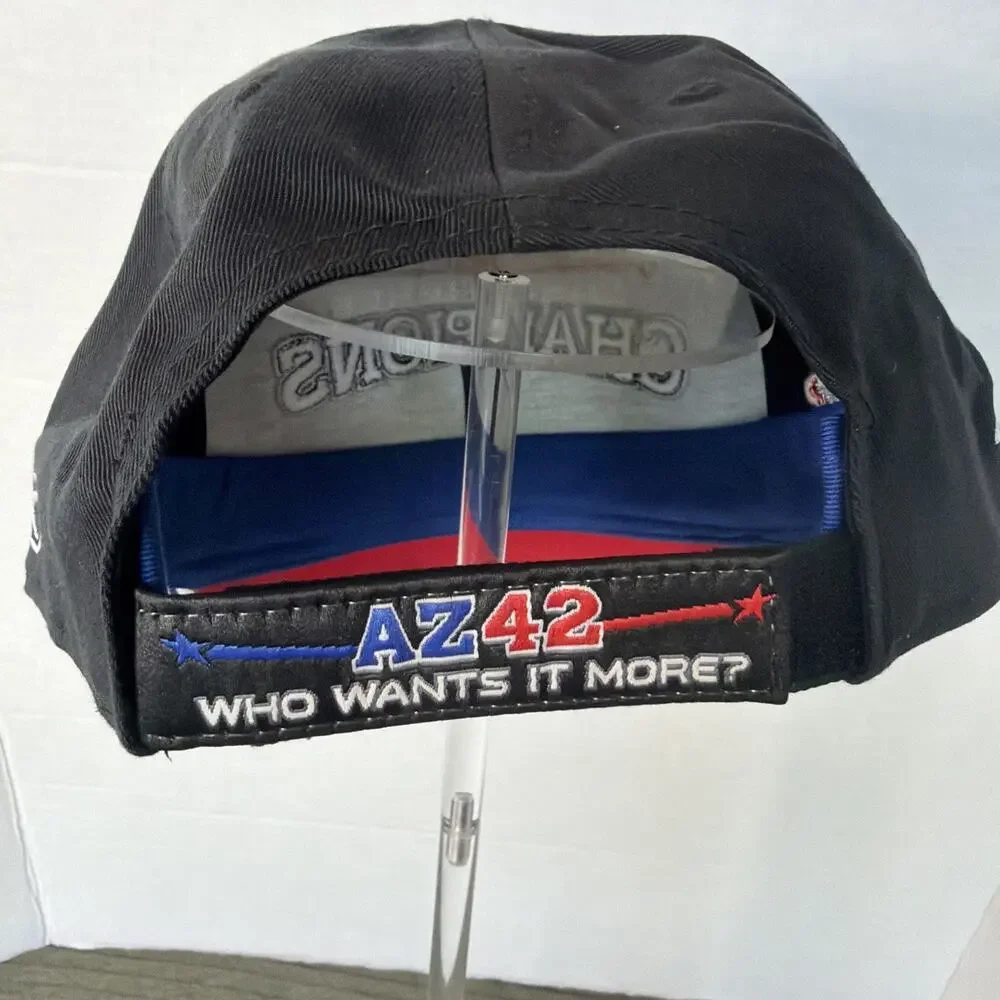 NFL New York Giants Conference Champions Hook And Loop Adjustable Back Hat New